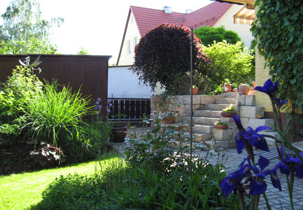 Terrassenaufgang aus Naturstein